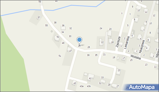 Wola Filipowska, Wolska, 28, mapa Wola Filipowska