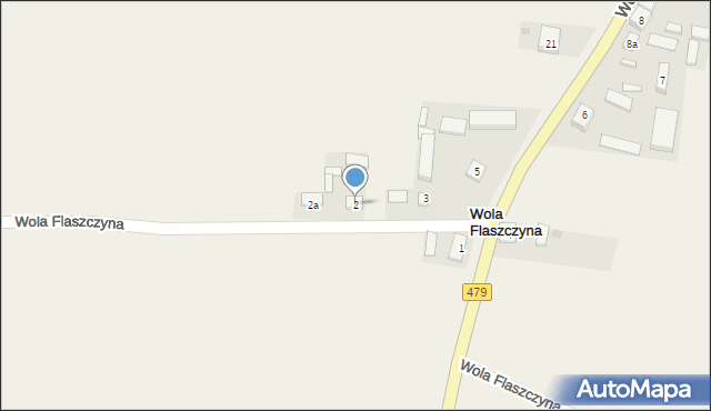 Wola Flaszczyna, Wola Flaszczyna, 2, mapa Wola Flaszczyna