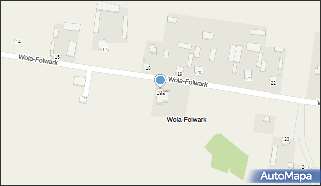 Wola-Folwark, Wola-Folwark, 19a, mapa Wola-Folwark