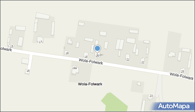 Wola-Folwark, Wola-Folwark, 20, mapa Wola-Folwark