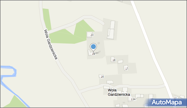 Wola Gardzienicka, Wola Gardzienicka, 19, mapa Wola Gardzienicka