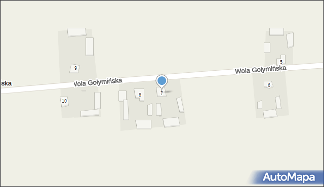 Wola Gołymińska, Wola Gołymińska, 7, mapa Wola Gołymińska