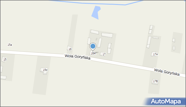 Wola Goryńska, Wola Goryńska, 16A, mapa Wola Goryńska