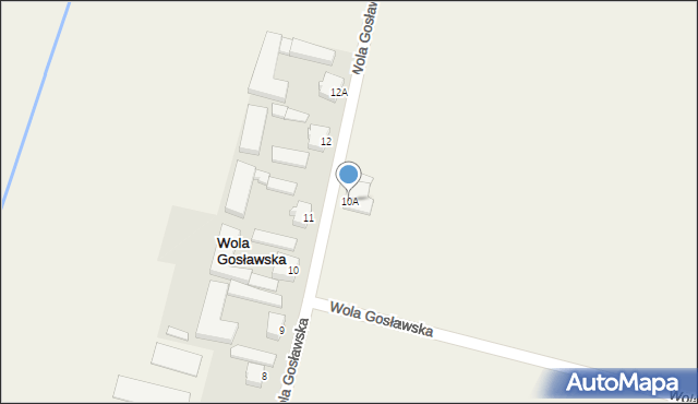 Wola Gosławska, Wola Gosławska, 10A, mapa Wola Gosławska