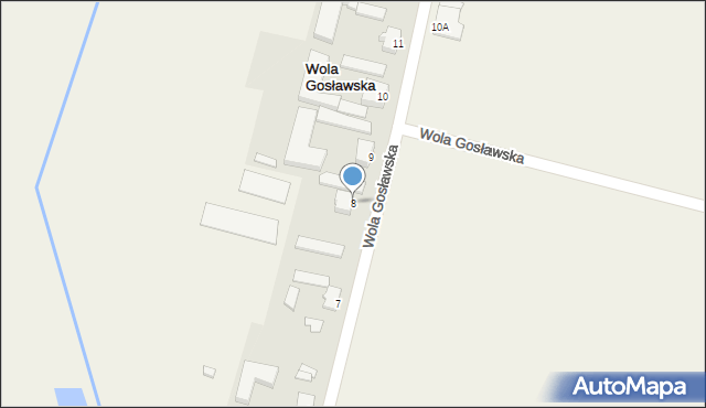 Wola Gosławska, Wola Gosławska, 8, mapa Wola Gosławska