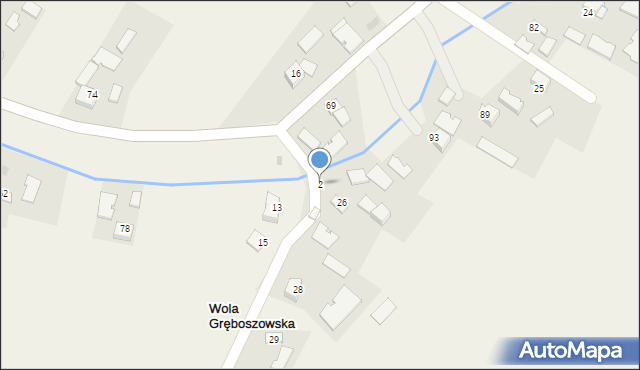 Wola Gręboszowska, Wola Gręboszowska, 2, mapa Wola Gręboszowska