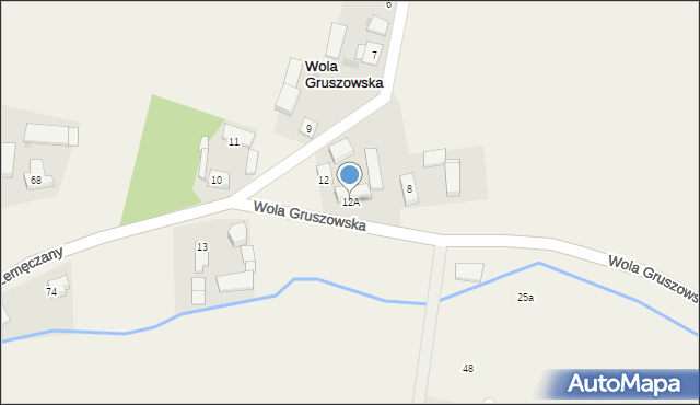 Wola Gruszowska, Wola Gruszowska, 383/3, mapa Wola Gruszowska