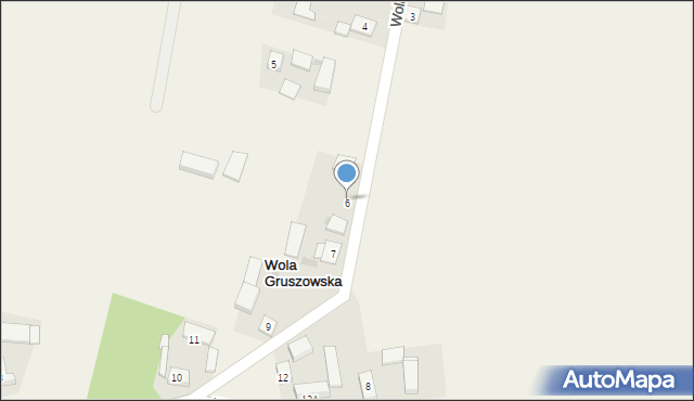 Wola Gruszowska, Wola Gruszowska, 6, mapa Wola Gruszowska