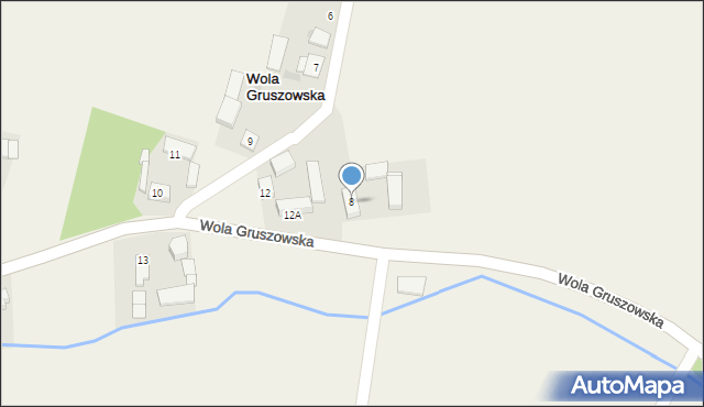 Wola Gruszowska, Wola Gruszowska, 8, mapa Wola Gruszowska