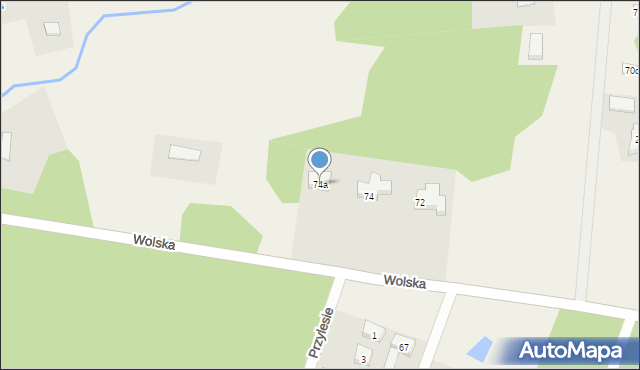 Wola Grzymkowa, Wolska, 74a, mapa Wola Grzymkowa