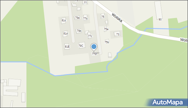 Wola Grzymkowa, Wolska, 77D, mapa Wola Grzymkowa