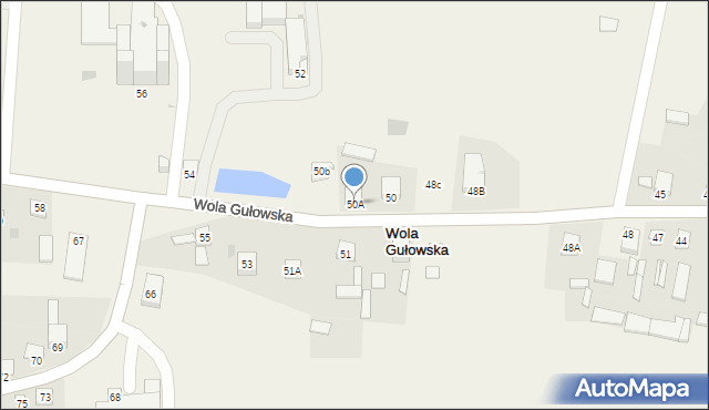 Wola Gułowska, Wola Gułowska, 50A, mapa Wola Gułowska