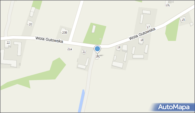 Wola Gutowska, Wola Gutowska, 19L, mapa Wola Gutowska