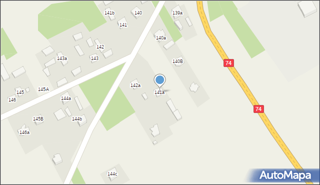 Wola Jachowa, Wola Jachowa, 141a, mapa Wola Jachowa