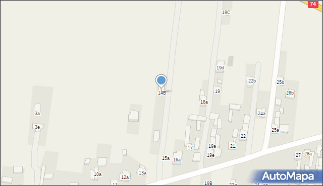 Wola Jachowa, Wola Jachowa, 14B, mapa Wola Jachowa