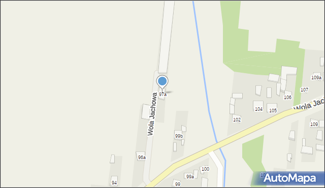 Wola Jachowa, Wola Jachowa, 97a, mapa Wola Jachowa
