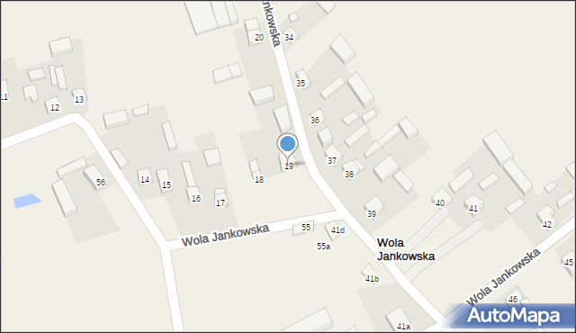 Wola Jankowska, Wola Jankowska, 19, mapa Wola Jankowska