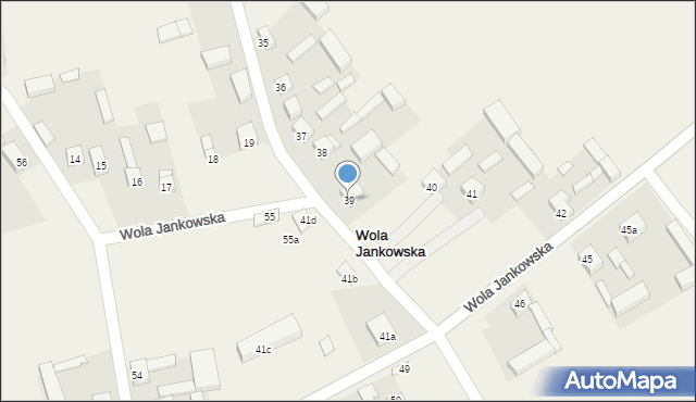 Wola Jankowska, Wola Jankowska, 39, mapa Wola Jankowska