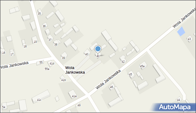 Wola Jankowska, Wola Jankowska, 41, mapa Wola Jankowska
