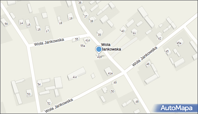 Wola Jankowska, Wola Jankowska, 41b, mapa Wola Jankowska