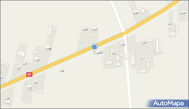 Wola Jedlińska, Wola Jedlińska, 127, mapa Wola Jedlińska