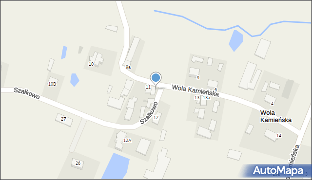 Wola Kamieńska, Wola Kamieńska, 11a, mapa Wola Kamieńska