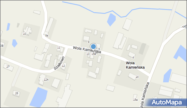 Wola Kamieńska, Wola Kamieńska, 13a, mapa Wola Kamieńska