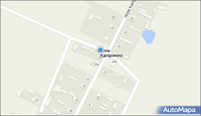 Wola Kanigowska, Wola Kanigowska, 20, mapa Wola Kanigowska