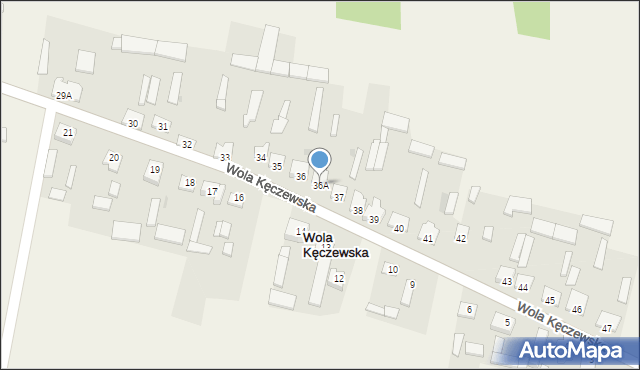 Wola Kęczewska, Wola Kęczewska, 36A, mapa Wola Kęczewska