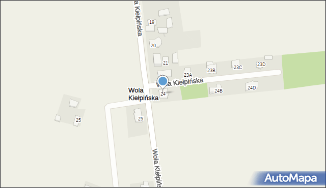 Wola Kiełpińska, Wola Kiełpińska, 24, mapa Wola Kiełpińska