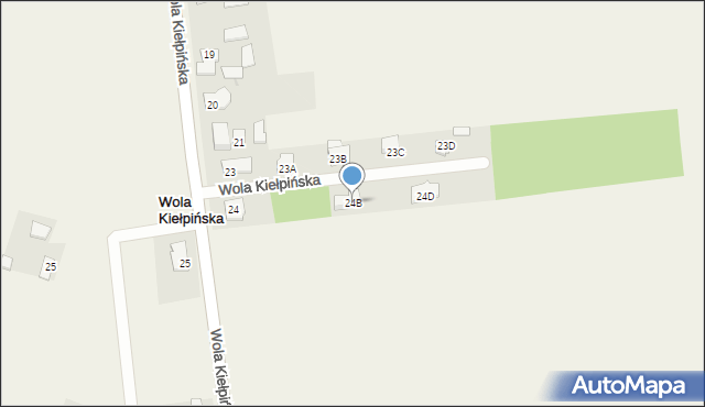 Wola Kiełpińska, Wola Kiełpińska, 24B, mapa Wola Kiełpińska