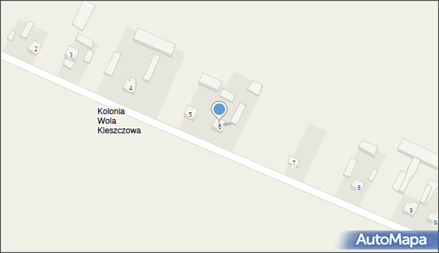 Wola Kleszczowa, Wola Kleszczowa, 6, mapa Wola Kleszczowa