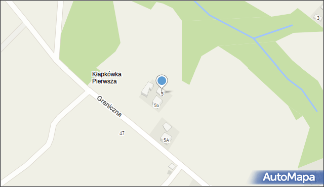 Wola Komborska, Wola Komborska, 5, mapa Wola Komborska