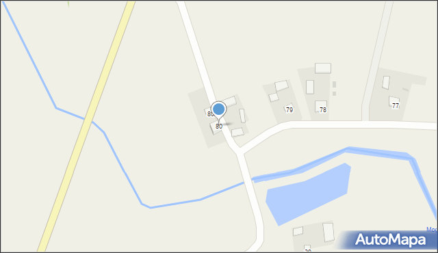 Wola Korybutowa Druga, Wola Korybutowa Druga, 80, mapa Wola Korybutowa Druga