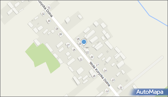 Wola Korycka Dolna, Wola Korycka Dolna, 23, mapa Wola Korycka Dolna