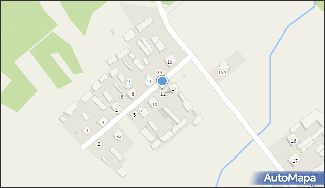 Wola Korycka Górna, Wola Korycka Górna, 12, mapa Wola Korycka Górna