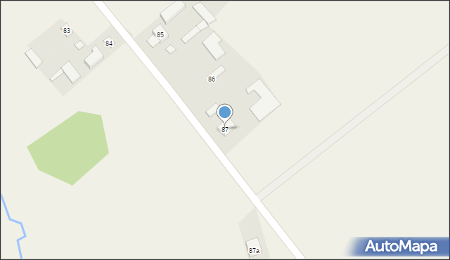 Wola Korycka Górna, Wola Korycka Górna, 87, mapa Wola Korycka Górna