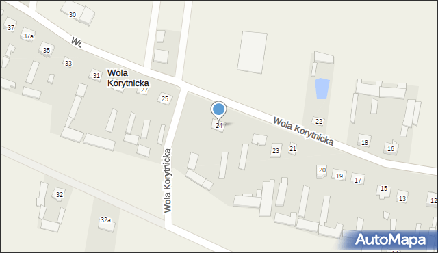 Wola Korytnicka, Wola Korytnicka, 24, mapa Wola Korytnicka