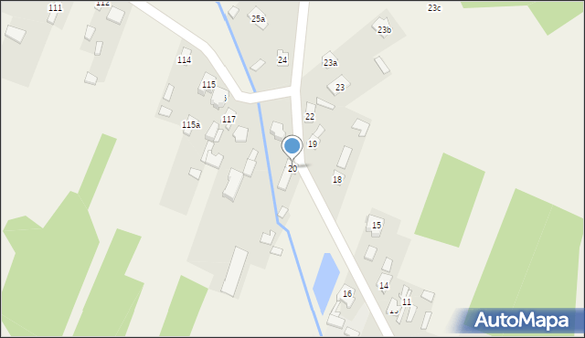 Wola Korzeniowa, Wola Korzeniowa, 20, mapa Wola Korzeniowa