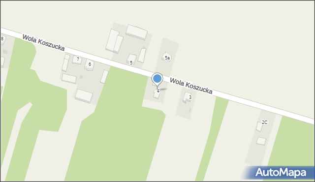 Wola Koszucka, Wola Koszucka, 4, mapa Wola Koszucka