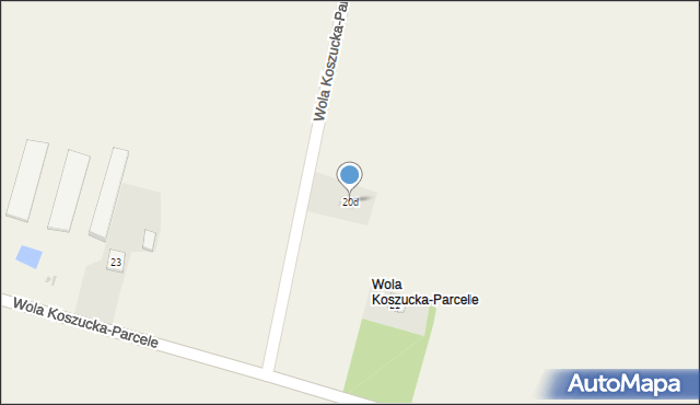 Wola Koszucka-Parcele, Wola Koszucka-Parcele, 20d, mapa Wola Koszucka-Parcele