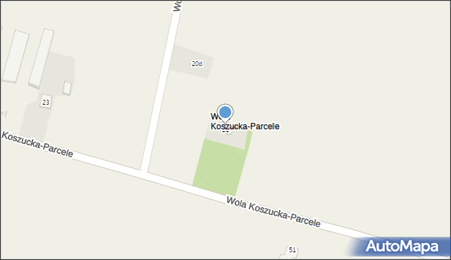 Wola Koszucka-Parcele, Wola Koszucka-Parcele, 21, mapa Wola Koszucka-Parcele