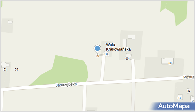 Wola Krakowiańska, Wola Krakowiańska, 10, mapa Wola Krakowiańska