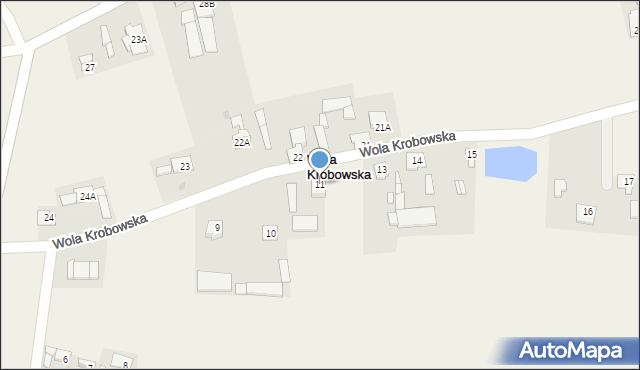 Wola Krobowska, Wola Krobowska, 11, mapa Wola Krobowska