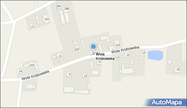 Wola Krobowska, Wola Krobowska, 22, mapa Wola Krobowska