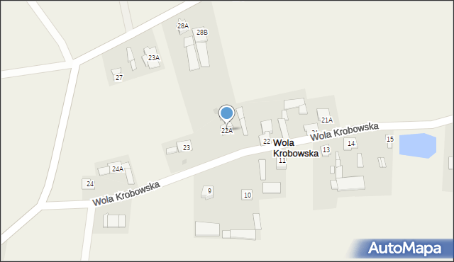 Wola Krobowska, Wola Krobowska, 22A, mapa Wola Krobowska