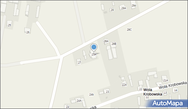 Wola Krobowska, Wola Krobowska, 23A, mapa Wola Krobowska