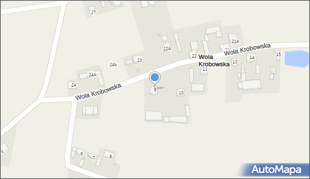 Wola Krobowska, Wola Krobowska, 9, mapa Wola Krobowska