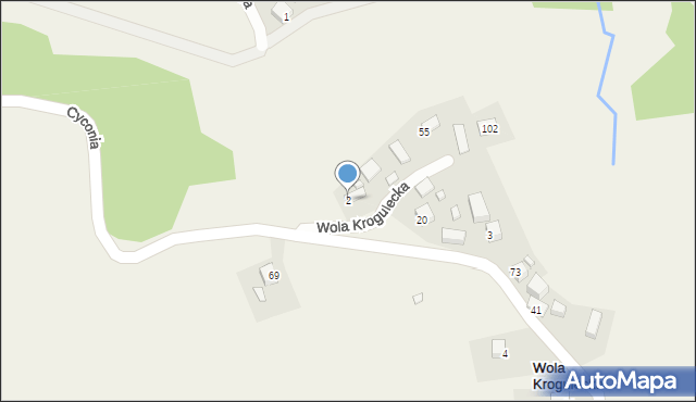 Wola Krogulecka, Wola Krogulecka, 2, mapa Wola Krogulecka