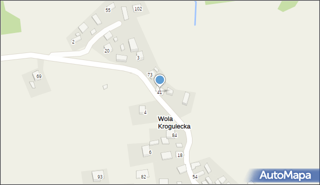 Wola Krogulecka, Wola Krogulecka, 41, mapa Wola Krogulecka